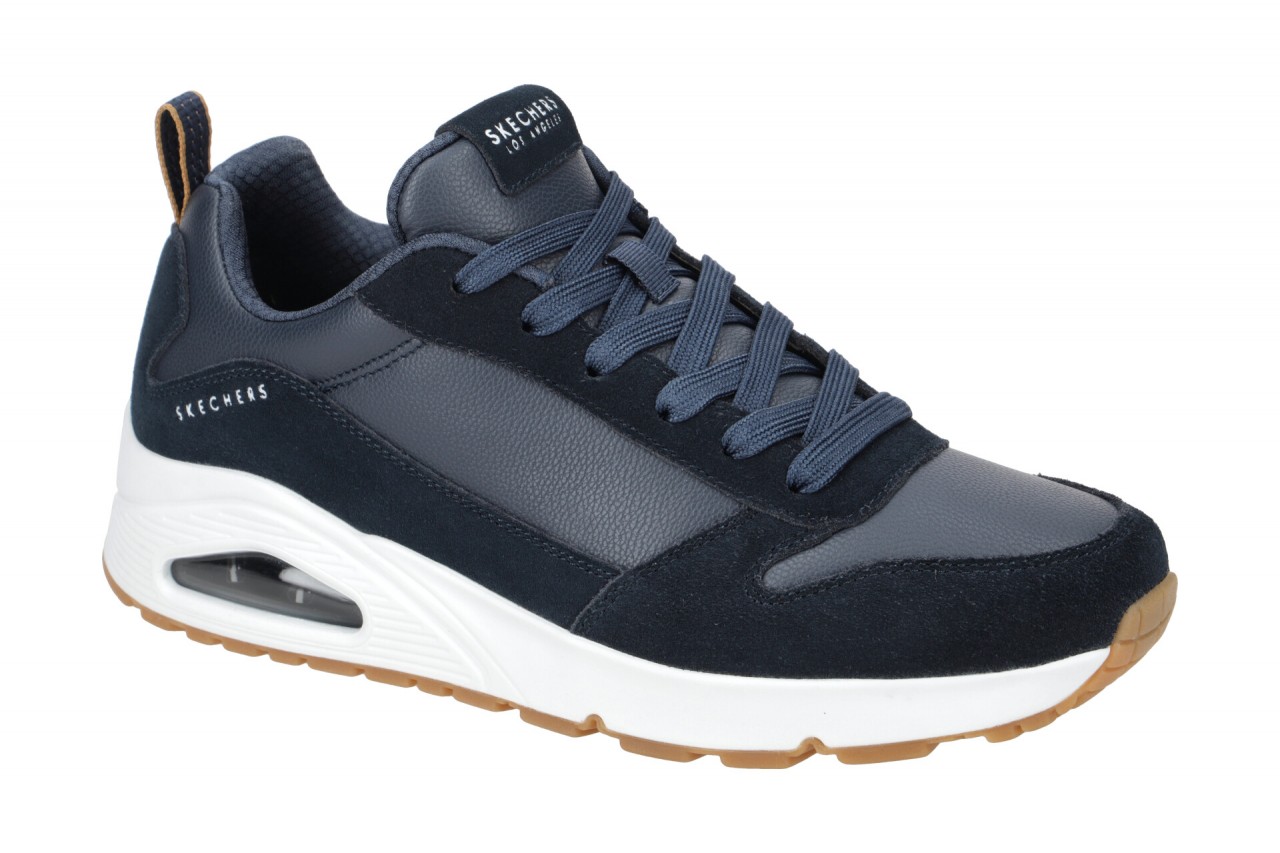 Skechers 52468 NVY UNO - STACRE Herren Sneaker blau navy Air Cooled Memory Foam 1 Skechers 52468 NVY UNO - STACRE Herren Sneaker blau navy Air Cooled Memory Foam