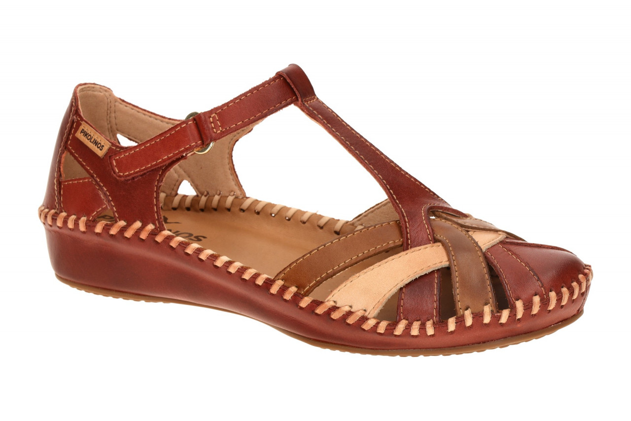 Pikolinos 655-0732C5 Sandia Damen Keilsandale Rot Echtleder Klettverschluss 1 Pikolinos 655-0732C5 Sandia Damen Keilsandale Rot Echtleder Klettverschluss