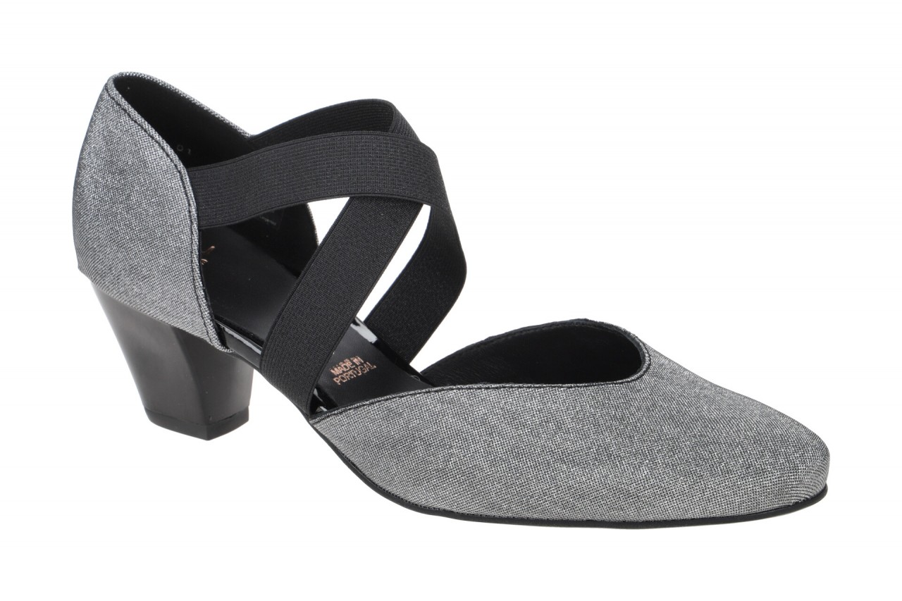 ara 12-33439 01 TOULOUSE Damen Riemchen Pumps Grau Schwarz Glitzernd Trichter... 1 ara 12-33439 01 TOULOUSE Damen Riemchen Pumps Grau Schwarz Glitzernd Trichter...