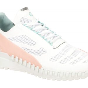 Ecco 834803 ZIPFLEX - WOMEN sportliche Schn?r- Halbschuhe, Sneaker wei?/peach...