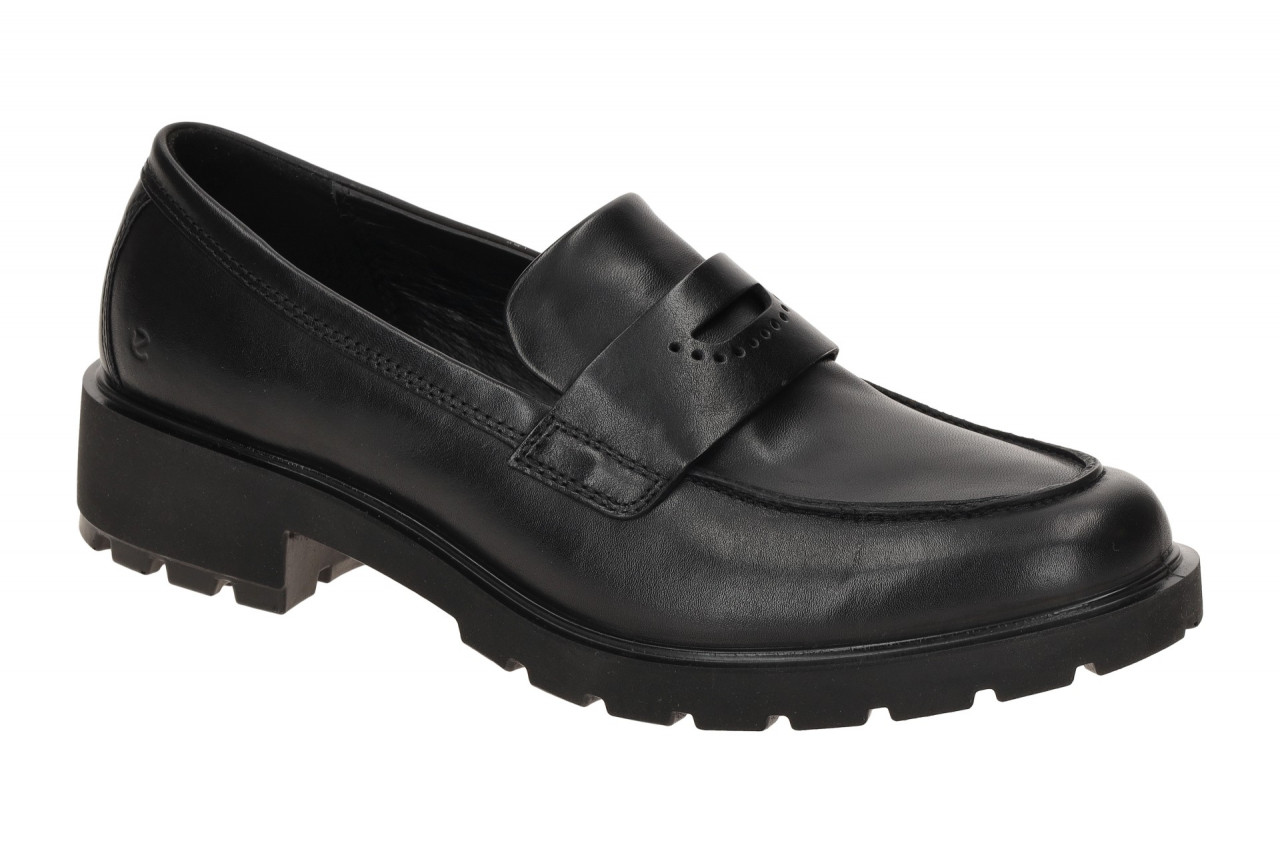 ECCO 23133301001 Metropole Vienna Women Loafer Schwarz Glattleder Blockabsatz 1 ECCO 23133301001 Metropole Vienna Women Loafer Schwarz Glattleder Blockabsatz