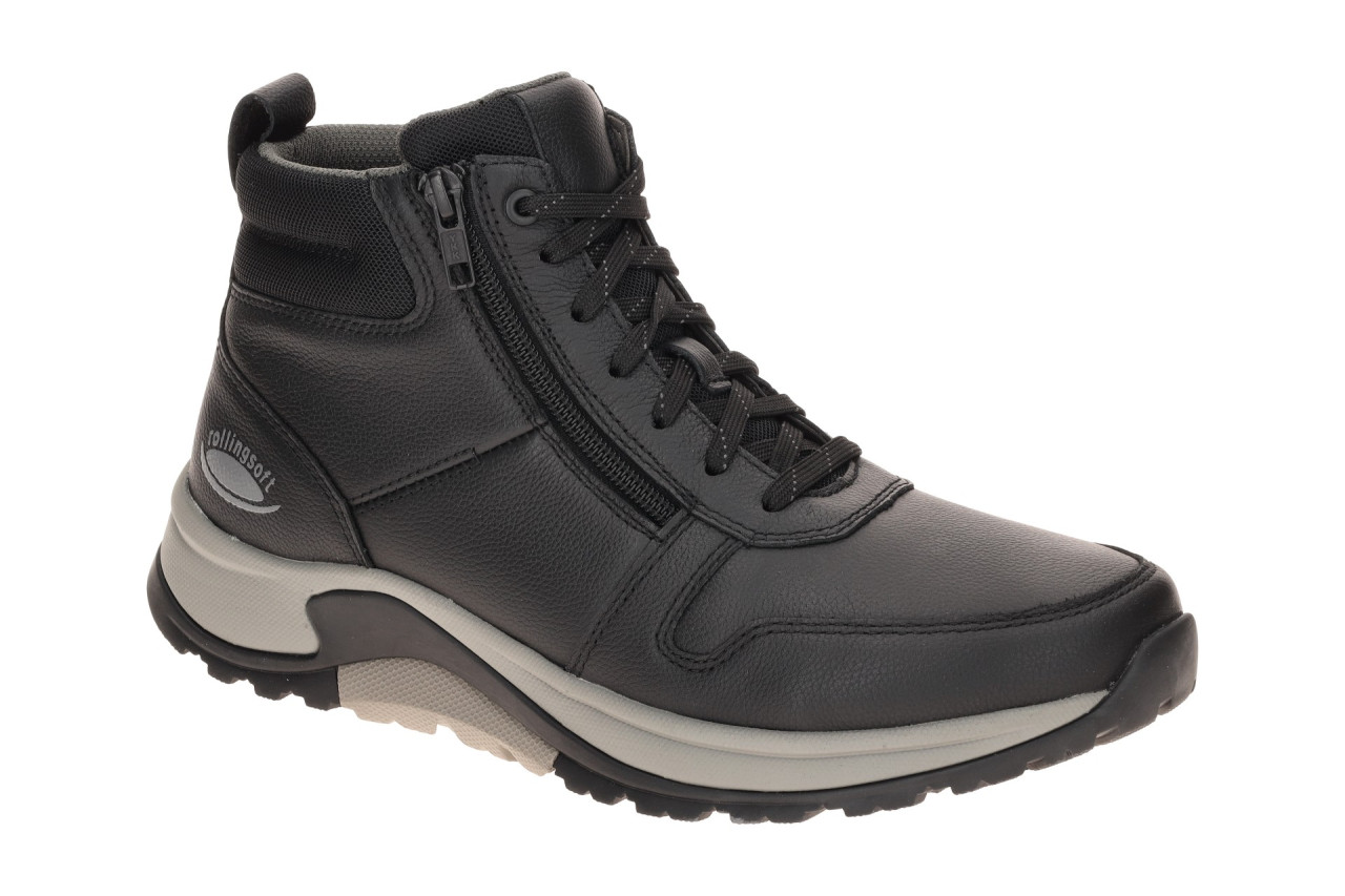 Pius Gabor 0800.01.03 ROLLINGSOFT Herrenstiefelette Schwarz bequeme Mid Sneaker 1 Pius Gabor 0800.01.03 ROLLINGSOFT Herrenstiefelette Schwarz bequeme Mid Sneaker
