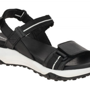 Geox D35TBB 04611 C9999 Damen Sandale Schwarz + Grip-Sohle - rutschfest