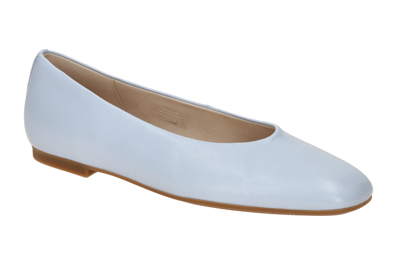 Gabor Damen Ballerinas 84.140.28 in Blau Sky mit Echtleder Obermaterial 1 Gabor Damen Ballerinas 84.140.28 in Blau Sky mit Echtleder Obermaterial