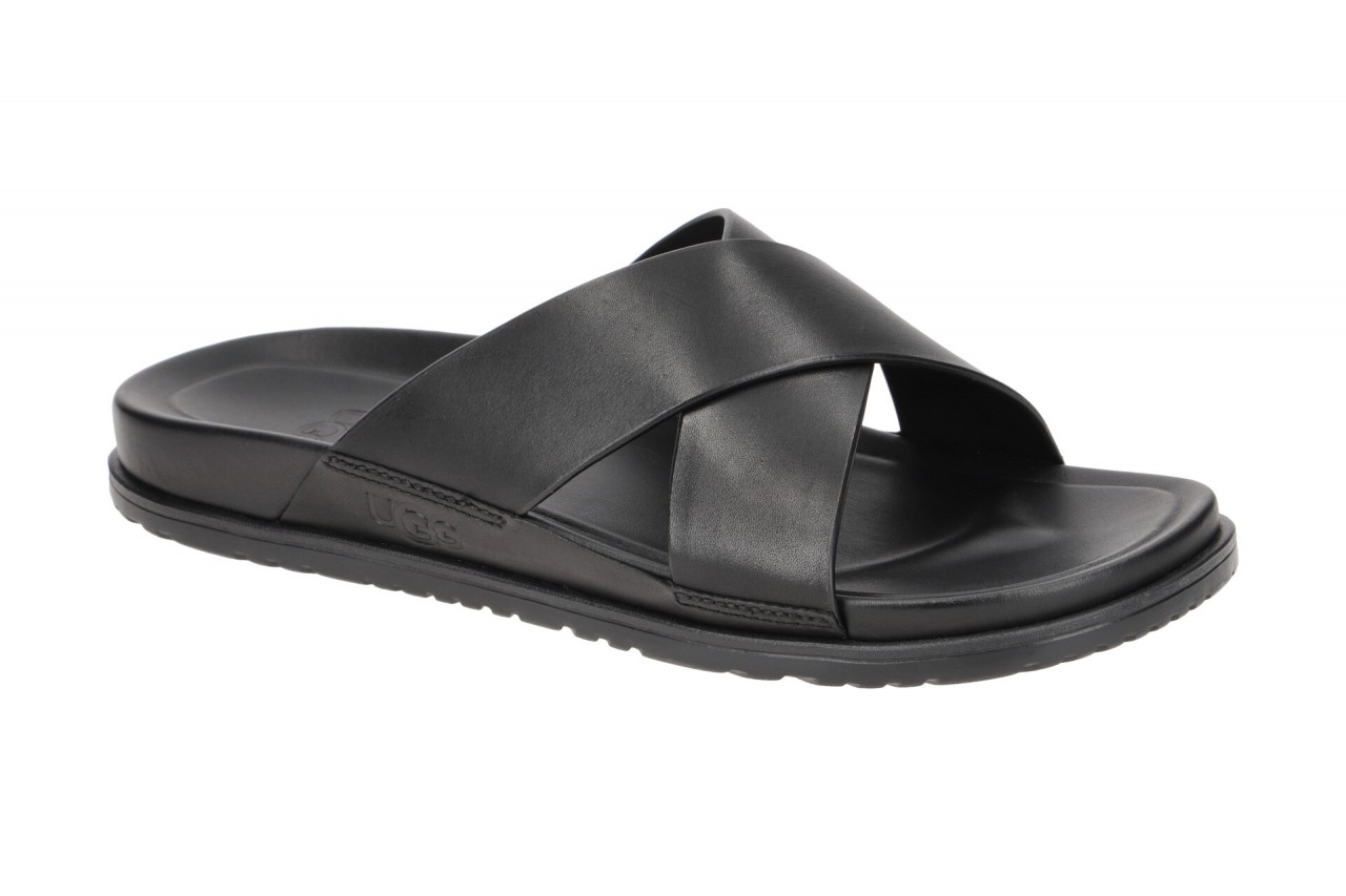 UGG 1117476 BLLE WAINSCOTT SLIDE Herren Pantolette Schwarz Echtleder Gummisohle 1 UGG 1117476 BLLE WAINSCOTT SLIDE Herren Pantolette Schwarz Echtleder Gummisohle