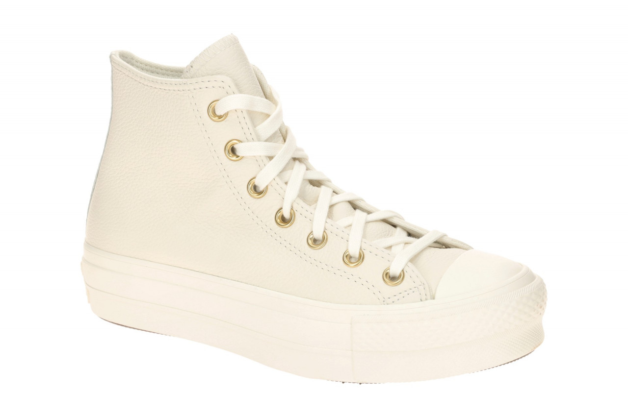 Converse A12764C CTAS_Lift_Hi Damen Plateau Sneaker Wei? egret/gold 1 Converse A12764C CTAS_Lift_Hi Damen Plateau Sneaker Wei? egret/gold