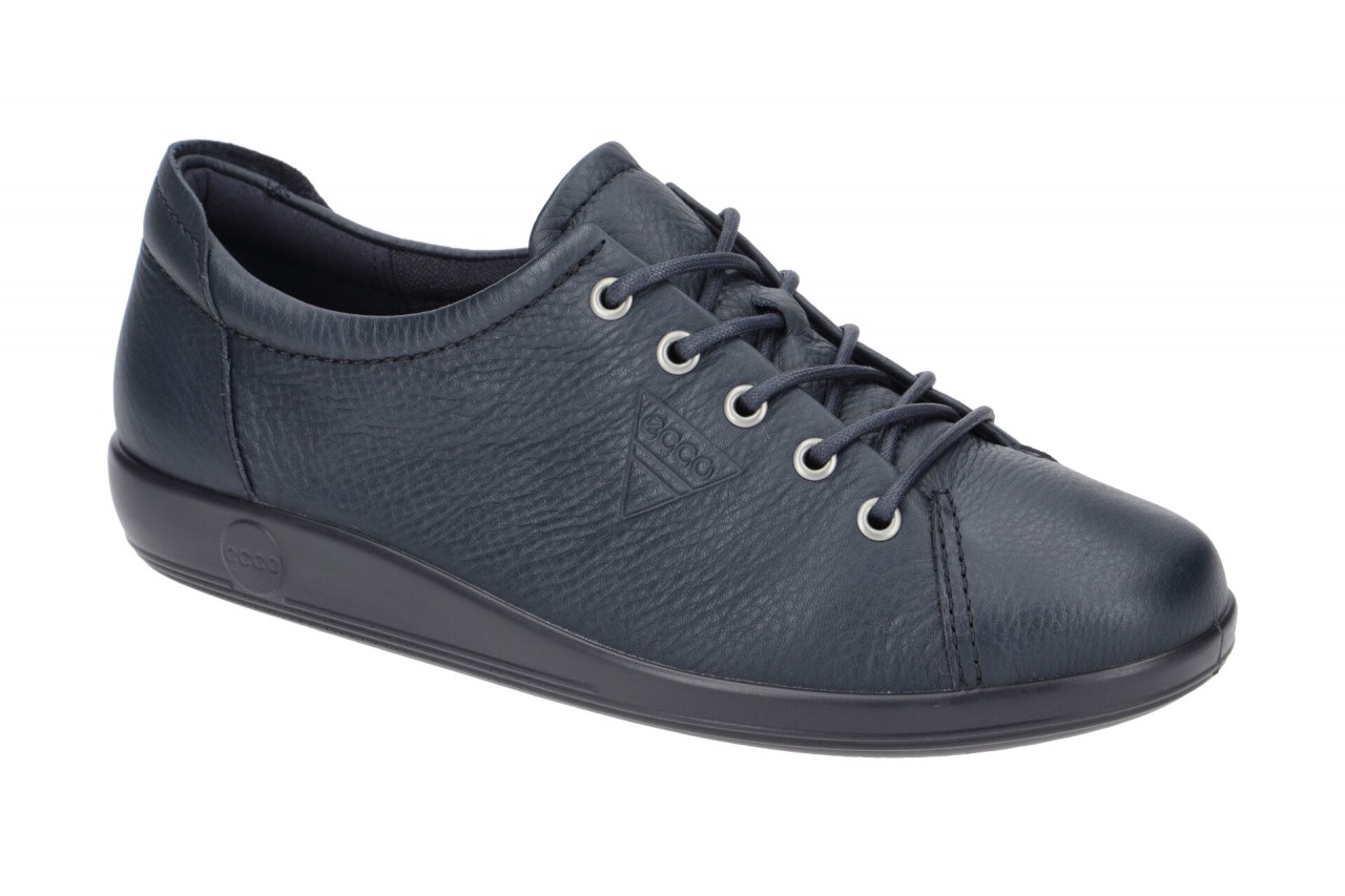 Ecco 206503 Soft 2.0 Damenschuhe Schn?r-Halbschuhe Blau Marine PU-Sohle 1 Ecco 206503 Soft 2.0 Damenschuhe Schn?r-Halbschuhe Blau Marine PU-Sohle