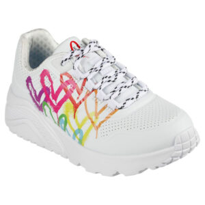 Skechers Uno Lite - LOVE BRIGHTS Kinder Sneaker 314061L Weiß / Bunt