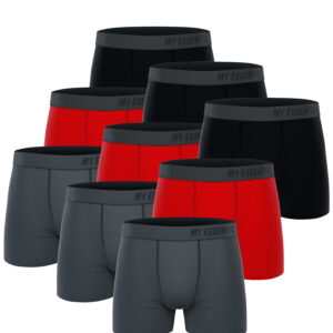 9 er Pack My Essential Clothing Basic Boxershorts Cotton Bio Herren Shorts Unter...