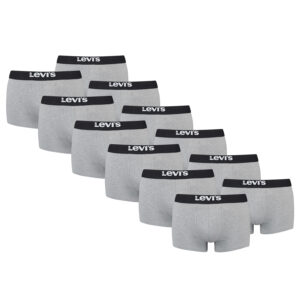 Levi's Solid Basic Herren Boxershorts Unterwäsche aus Bio-Baumwolle im 12er Pack