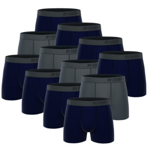 12 er Pack My Essential Clothing Basic Boxershorts Cotton Bio Herren Shorts Unte...
