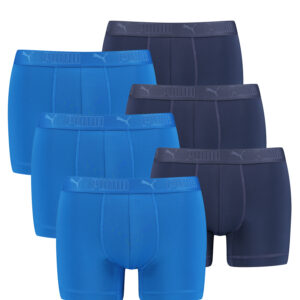 PUMA Boxershorts Herren 6er Pack Sport Mikrofaser + elastisch / Funktionsunterho...