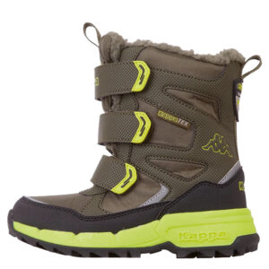Kappa Unisex Kinder Stiefel Winterschuh gefüttert Stylecode 260902K 3133 grün