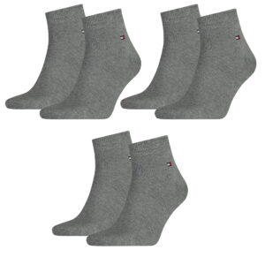 6 Paar TOMMY HILFIGER Quarter Socken Gr. 39 - 46 Herren Business Sneaker Socken
