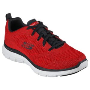 Skechers Mens FLEX ADVANTAGE 4.0 HANDOR Sneaker Herren Schuhe 232365 RDBK rot