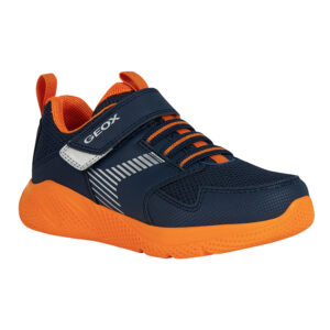 Geox J Sprintye Jungen Sneaker J26GBA blau/orange