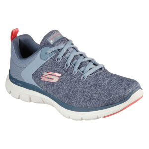 Skechers Damen FLEX APPEAL 4.0 Sneaker Turnschuhe 149307 Blau