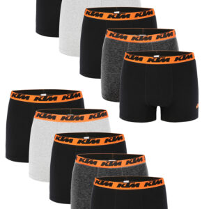 KTM by FREEGUN Boxershorts für Herren Unterwäsche Pant Men´s Boxer 10 er Pack