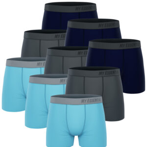 9 er Pack My Essential Clothing Basic Boxershorts Cotton Bio Herren Shorts Unter...