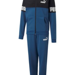 Puma Power Poly Suit B Kinder Unisex Trainingsanzug Sportanzug 670115 17 Blau