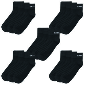 15 Paar Skechers Unisex Quarter Socken SK42017