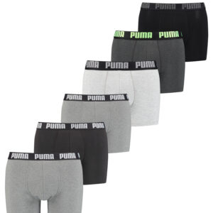 Puma Herren Cat Boxer Shorts Everyday Unterhose Pant Unterwäsche 6 er Pack