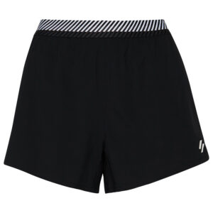 Superdry Damen Train Loose Shorts Fitnesshose Schwarz WS311453A